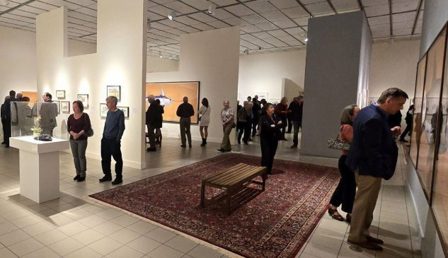 people in art museum